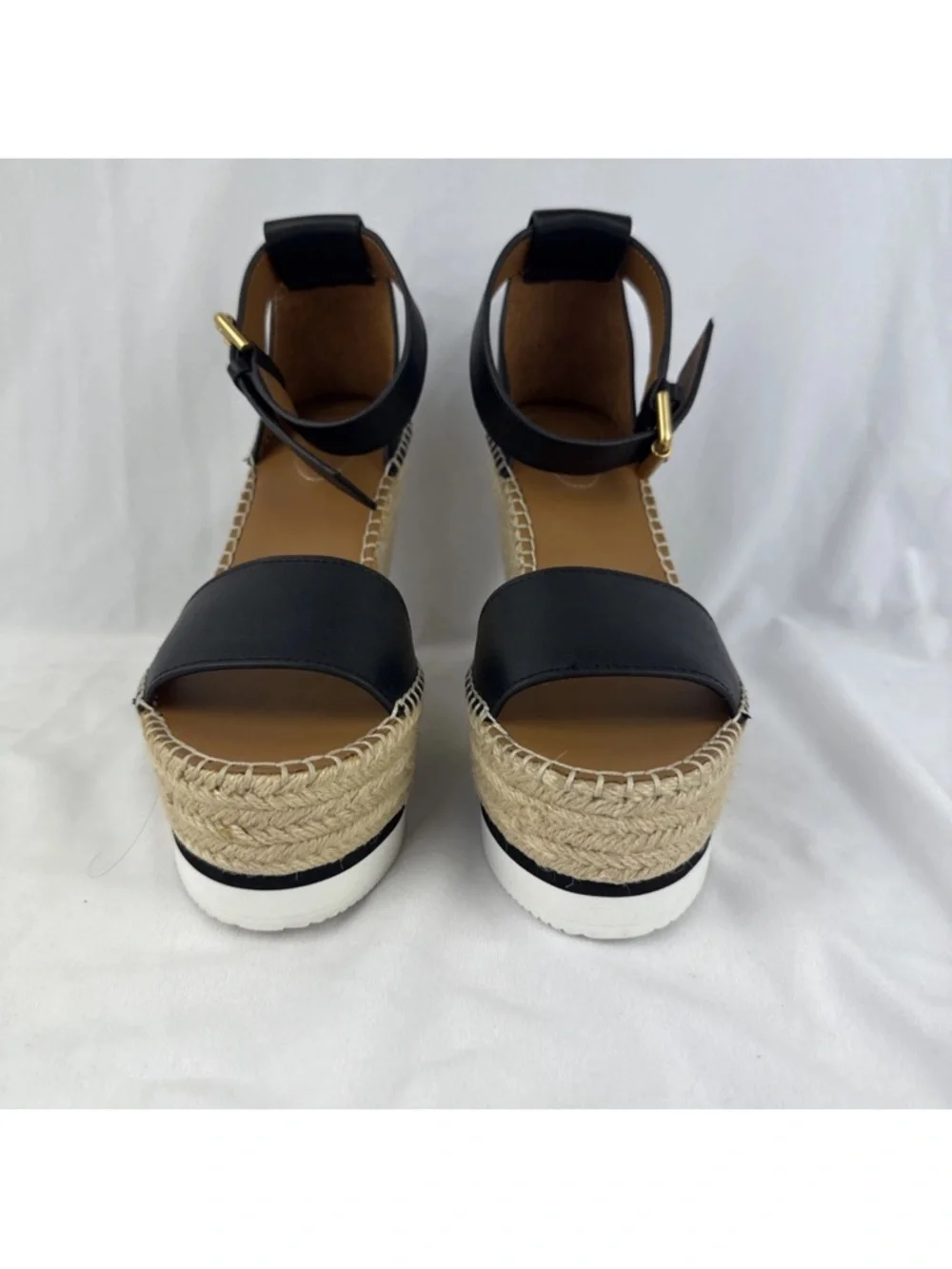 $495 See by Chloe 'Glyn' Espadrille Wedge Sandal 38